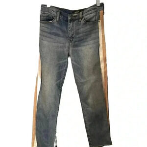 Hudson Nico Cigarette women’s jeans size 28 white & pink trim down sides